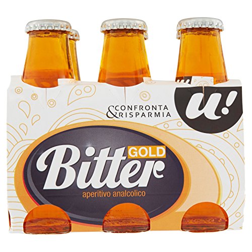 U! Confronta & Risparmia Aperitivo Analcolico Bitter Biondo, 6 x 100ml