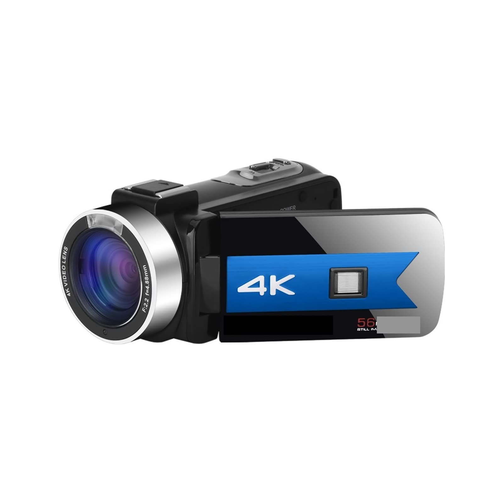Macchinetta Digitale, Videocamere digitali for Visione Notturna for Lo Streaming Live Webcam Fotografia Remote 4K Vlog Camcorder Registratore a infrarossi(32G SD Card,Rot)