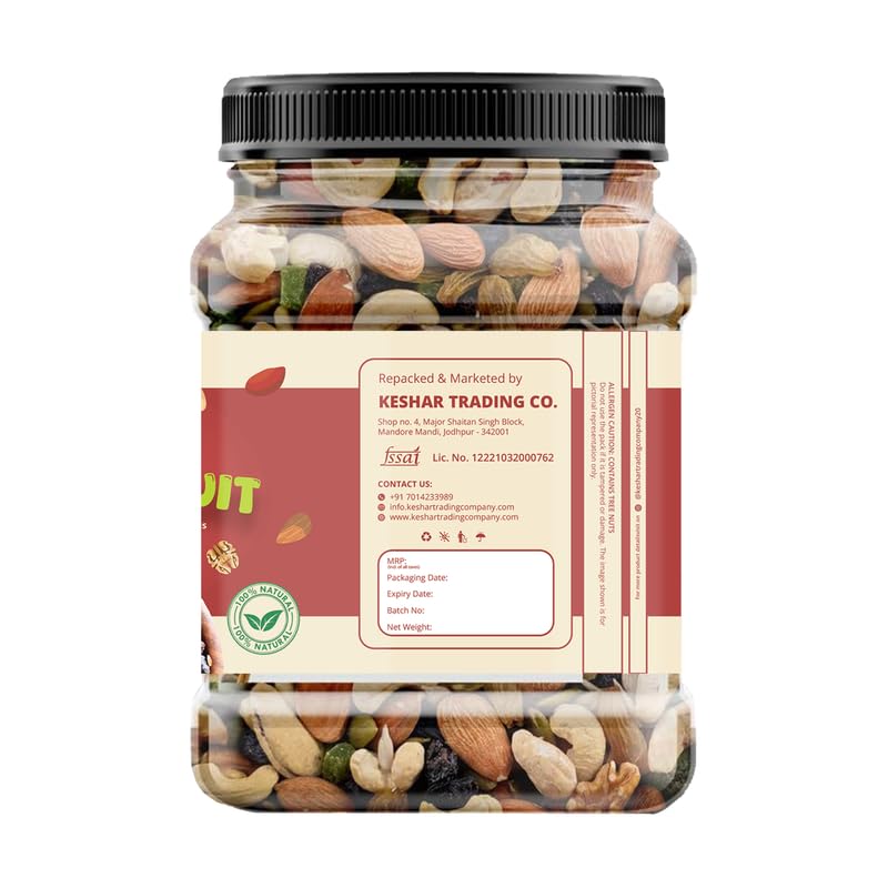 HighFresh Rozana Premium Mixed Dry Fruits 1000GM | Healthy Trail Mix and Seed Panchmeva | Walnut, Almond, Cashews, Mix Fruits, Dates, Black & Green Raisins, Sunflower, Pumpkin Seeds - Image 8 thumbnail