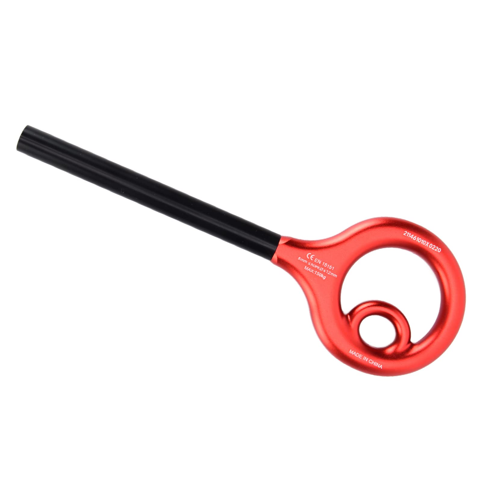 Acouto Descendiente de aparejo de 9 formas para escalada en roca y descenso de velocidad eficiente, aluminio ligero y diseño fácil de usar