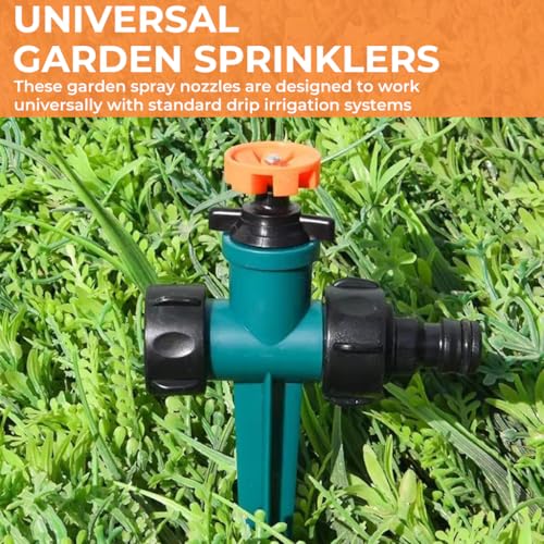 Image of HASTHIP 20Pcs Garden Sprinkler Mist Spray Nozzles, Universal Drip Irrigation System Misters, Slow Watering Spray Nozzles for Lawn, Greenhouse & Plant Cooling