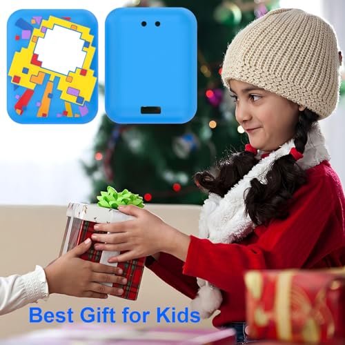 Image of Soft Silicone Case Compatible for Bitzee Disney Digital Pet Kids Toys, Full Protective Bumper Cover Accessories with Lanyard, Light Blue