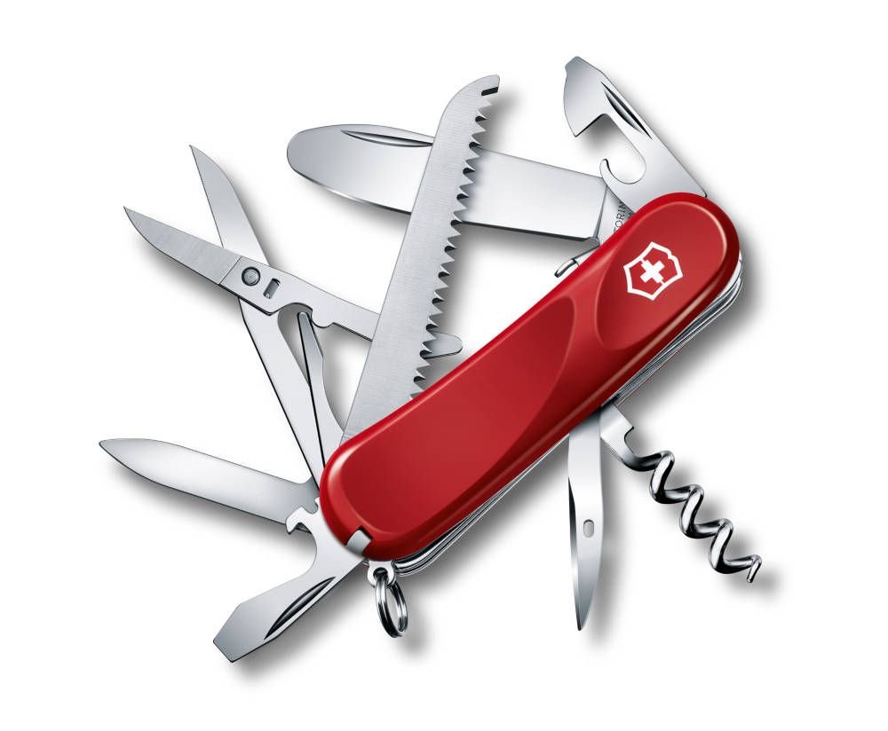 Victorinox Kinder Taschenmesser Junior 03 (15 Funktionen, Runde Feststellklinge, Schere)