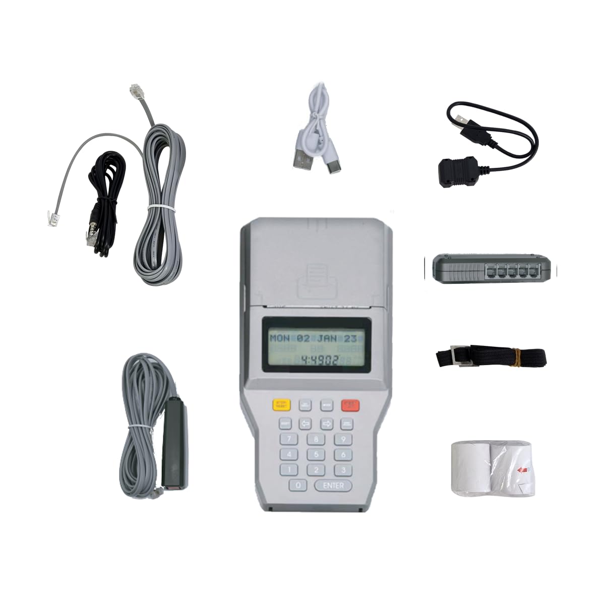 DIGI SPORT Cronometro DT8100 8000 memorie Bianco con stampante integrata