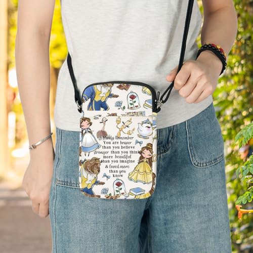 LEVLO Princess Crossbody Bag Fairy Tales Fans Gift Fairy Tales Shoulder Bag Cartoon Princess Merch4