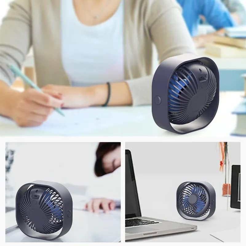 Image of Small Desk Fan, Portable 3-Speed Table Cooling Fan with Quiet Operation, Multicolor (DF-1)