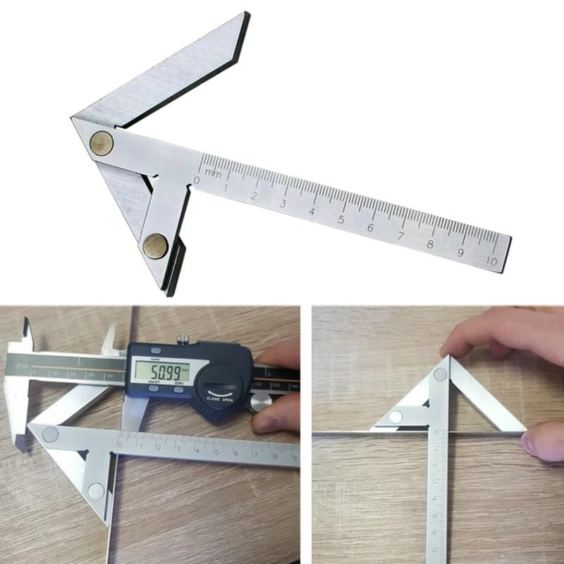 Centering Square Gauging Protractor Angle Ruler Center Gauge Round Bar Mark Finder Tool