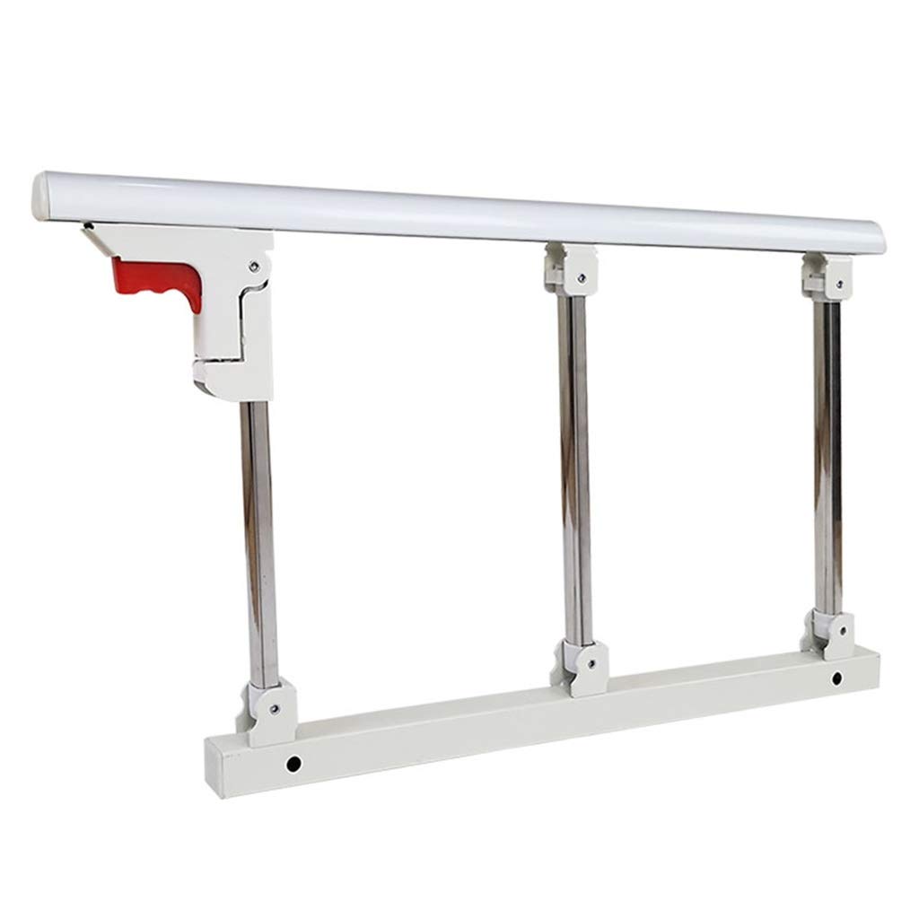 Protezione per letto pieghevole per anziani Protezione anticaduta per letto per anziani Maniglia di assistenza Letto per disabili Paraurti in metallo per ospedale Capacità di carico 150 kg (Colore: