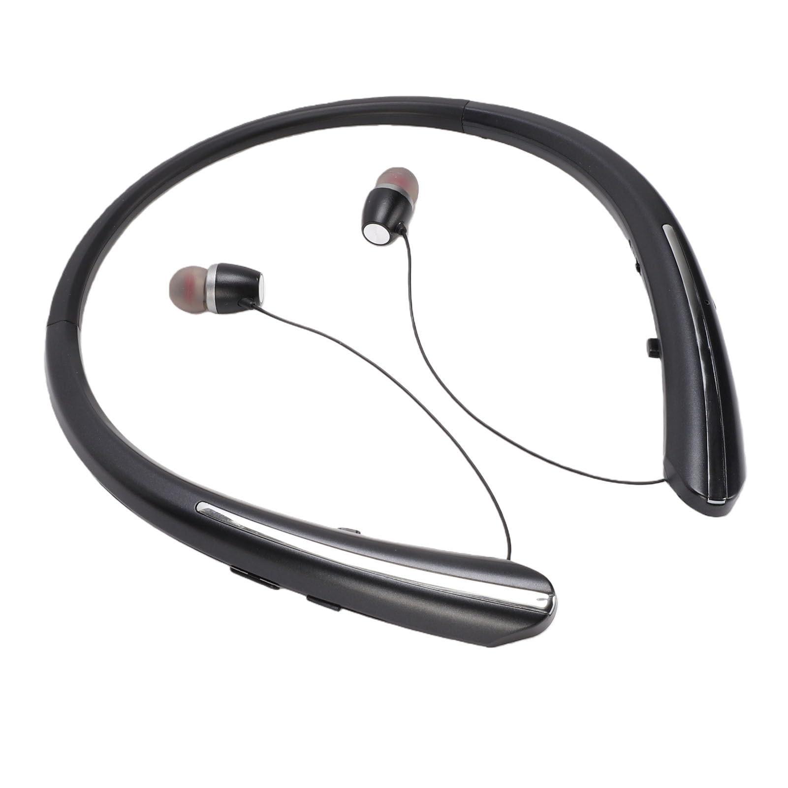 banapoy Auricolari Bluetooth con Archetto da Collo, Bluetooth 5.3 HD Stereo CVC 8.0 con Cancellazione del Rumore IPX5 Cuffie Wireless con Archetto da Collo Resistenti Al Sudore, Auricolari Sportivi