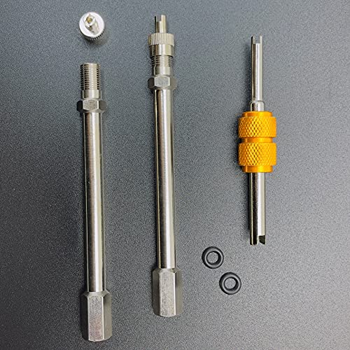 4Inch Dually Valve Stem Extenders,Set Of 2Pcs,Heavey Duty,100Mm Straight Metal Dual Wheel Valve Stem Extensions For Truck Tires, Rv Tires, Motorhome, Coach, Pickup, Motorcycle, Bike, Trailer #TOP3
