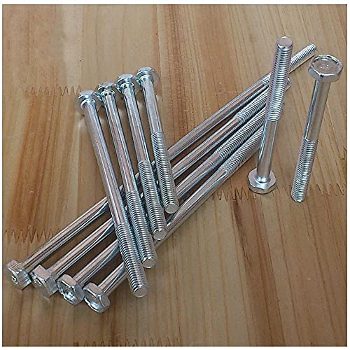 M8MM Diamètre Galvanisé Vis de vis Hexagonal Vis à vis Écrou Écrou Écrou Longueur 8-22CM10PCS-M8 * 130mm Cover