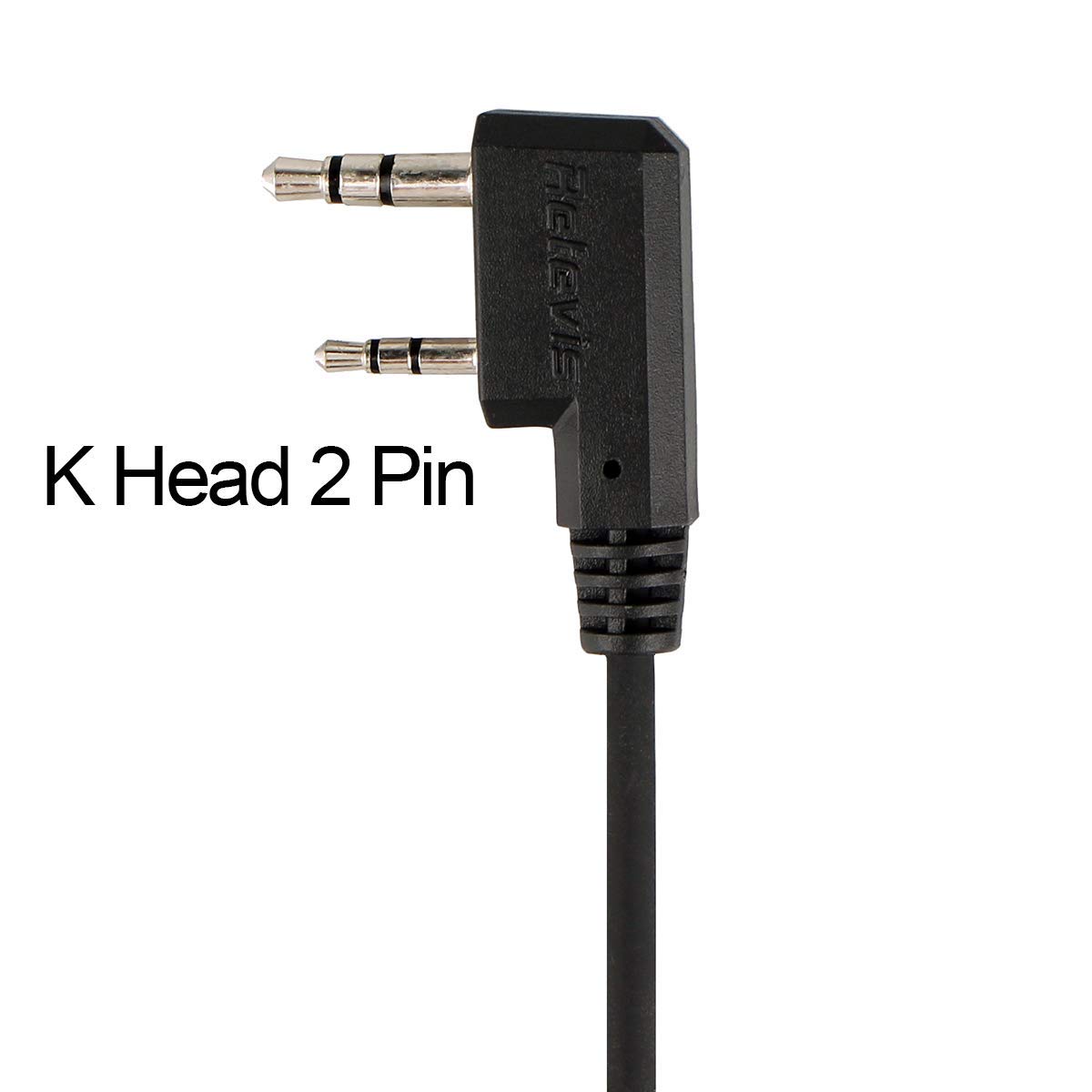 Retevis Estuche de 10 auriculares de radio bidireccional con micrófono de un solo cable para RT22 RT21 RT68 RT68H H777 H777H RT86A RT86S, compatible con Pxton Baofeng BF-888S BF-T26 Kenwood Walkie