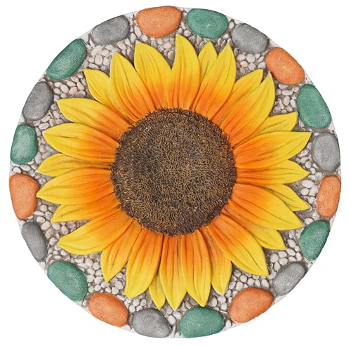 Cynkeyee Decorative Sunflower Garden Stepping Stone