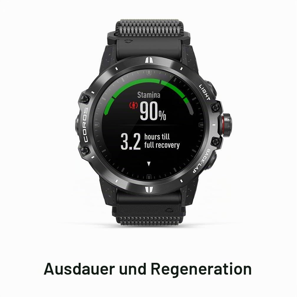 COROS VERTIX GPS-Abenteueruhr mit Pulsmesser, 60h voller GPS-Akku, 24/7 Blutsauerstoffüberwachung, Saphirglas, Barometer, ANT+ & BLE, Strava & Trainingsspitzen (Space Traveler)