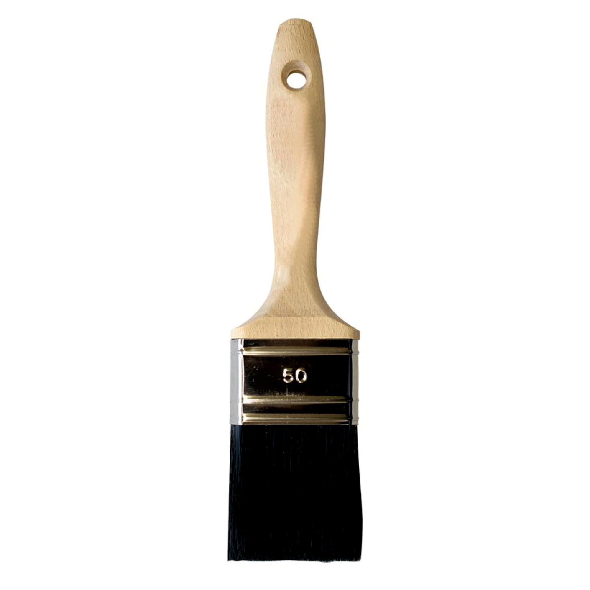Flachpinsel 'Best' 40 mm, Schwarze Borsten, 12.Stärke/Krt a 12 Stück