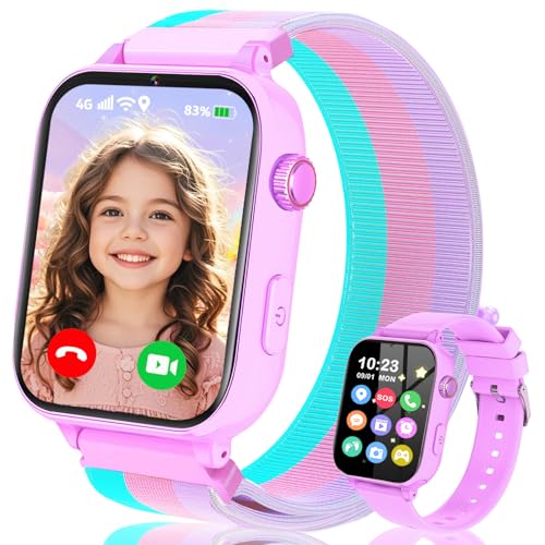 Ucani 4G Reloj Inteligente Niños, Smartwatch para Niño Niña con GPS, SOS,...