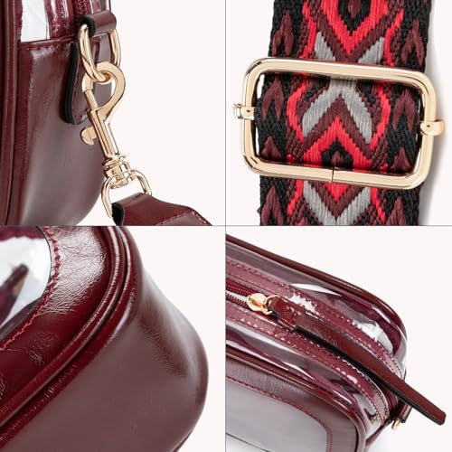 Image of Wuflyover Clear Bag for Stadium Events, Clear Crossbody Purse for Women