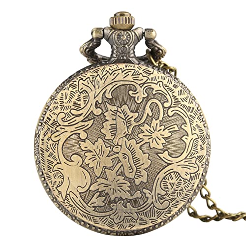 WRVCSS Holle Tree Design zakhorloge heren dames horloge met halsketting cadeau - Afbeelding 7