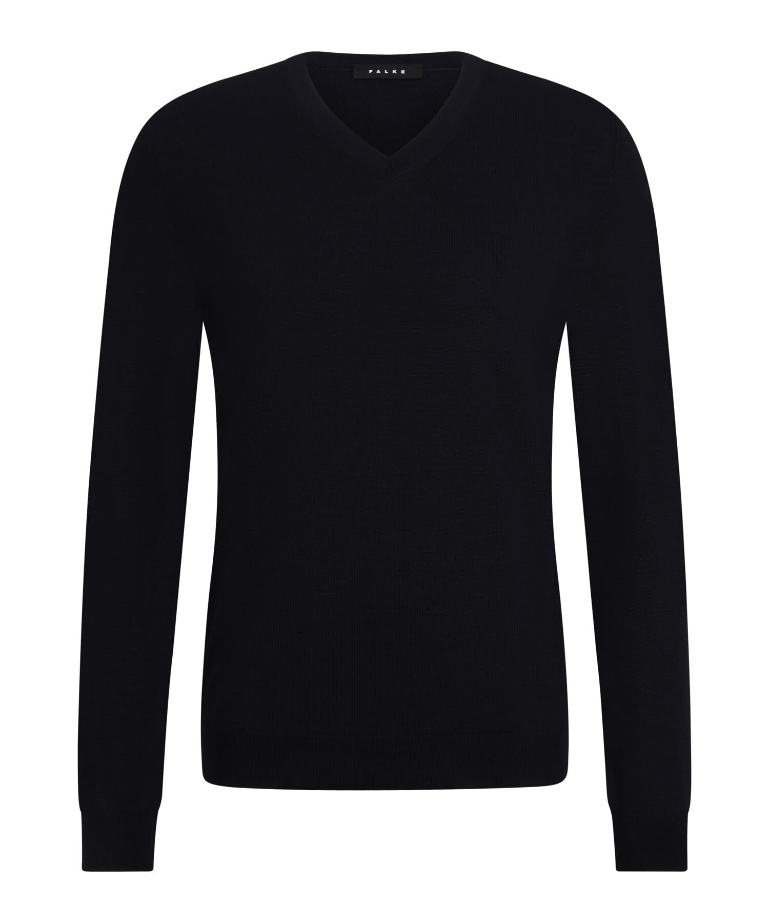 FALKE Herren Basic New Merino V-Neck Pullover elegant klassisch für Business und Freizeit mit V-Ausschnitt atmungsaktive klimaregulierende geruchshemmende Wolle 1 Stück | aus reiner, extrafeiner Merinowolle