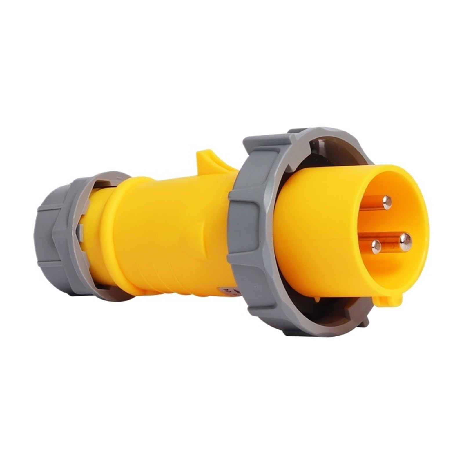 MUYTQAERG 4h industrial plug and socket 110V-130V three-core 16A waterproof aviation male and female docking connector IP67(Plug)