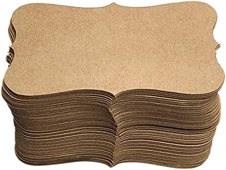PPAPPAPPIYO Kraft Paper Blank index cards Business Cards (100) Paper 3.54inx1.96in K04- Blank