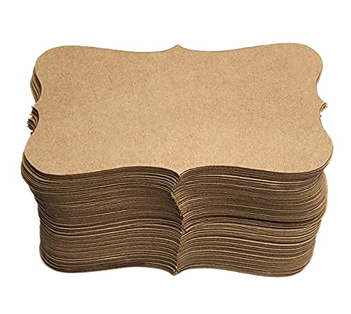 PPAPPAPPIYO Kraft Paper Blank index cards Business Cards (100) Paper 3.54inx1.96in K04- Blank