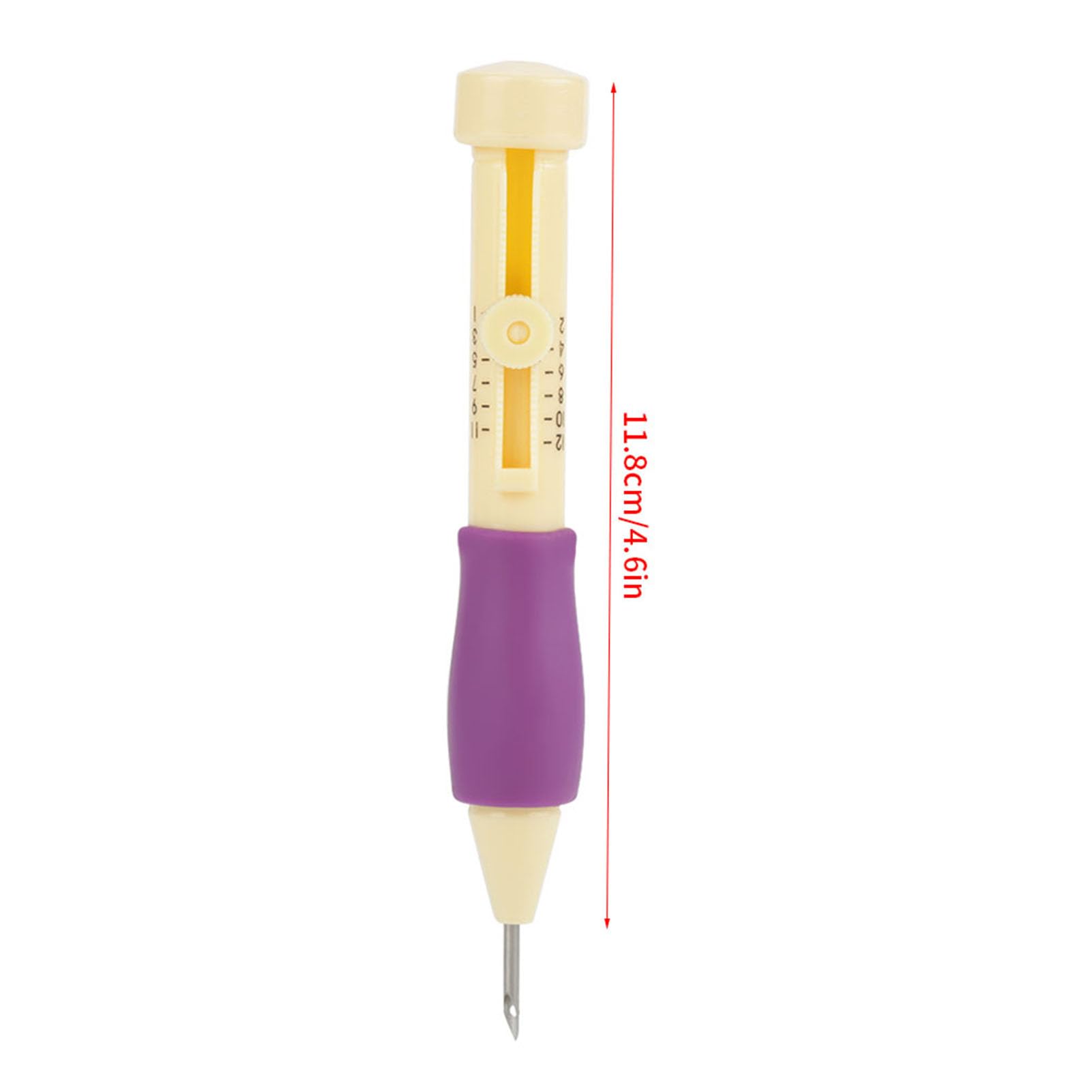 Kit per Ricamo Punch Needle, Set Completo per Principianti con 3 Aghi Regolabili con Manico in Legno, Include infila ago