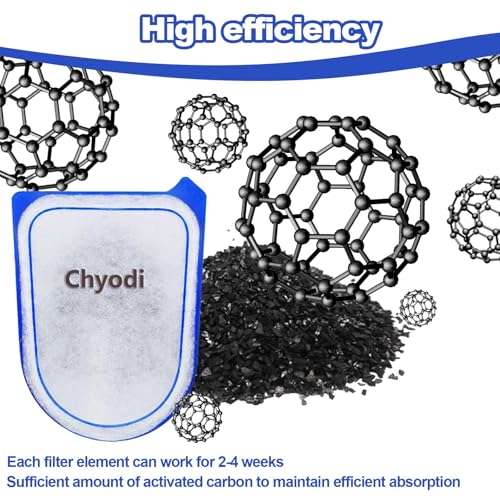 Image of 10-Pack Carbon Filter Cartridges Compatible with Tetra Whisper EX30 /EX45 /EX70 Filters, Replacement Filter Cartridges