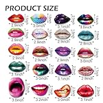 40Pcs Funny Lips Mouth Photo Booth Props with Sticks - Valentine's Day Party Selfie Accessories for Couples Date, Halloween, Birthday, Wedding & Graduation Decorations - Image 3