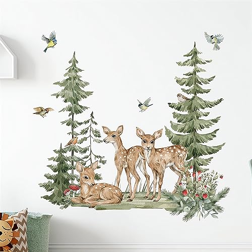 Vinilo Decorativo Infantil Ciervo Bosque 30x90 cm Sacinora miniatura 4