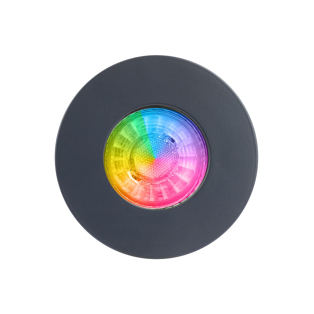 Lieber Anthracite Ip65 Fire Rated Colour Changing Smart Downlight