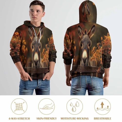 Ferme d'automne pull à capuche couple pour amateurs de campagne