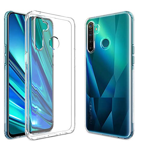 Image of Case Creation New Realme 11i Premium Imported 0.3mm Crystal Clear Totu Silicone Transparent Flexible Soft Corner Protection with TPU Slim Back Case Color Cover for Oppo Realme 11i