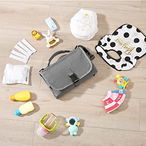 Portable-Changing-Pad-Waterproof-Detachable-Travel-Changing-pad-for-Newborn-Girl-Boy-Baby-Changing-Mat-with-Wipes-Pocket-Shoulder-Strap-Foldable-Diaper-Changing-pad-Baby-Shower-Gifts