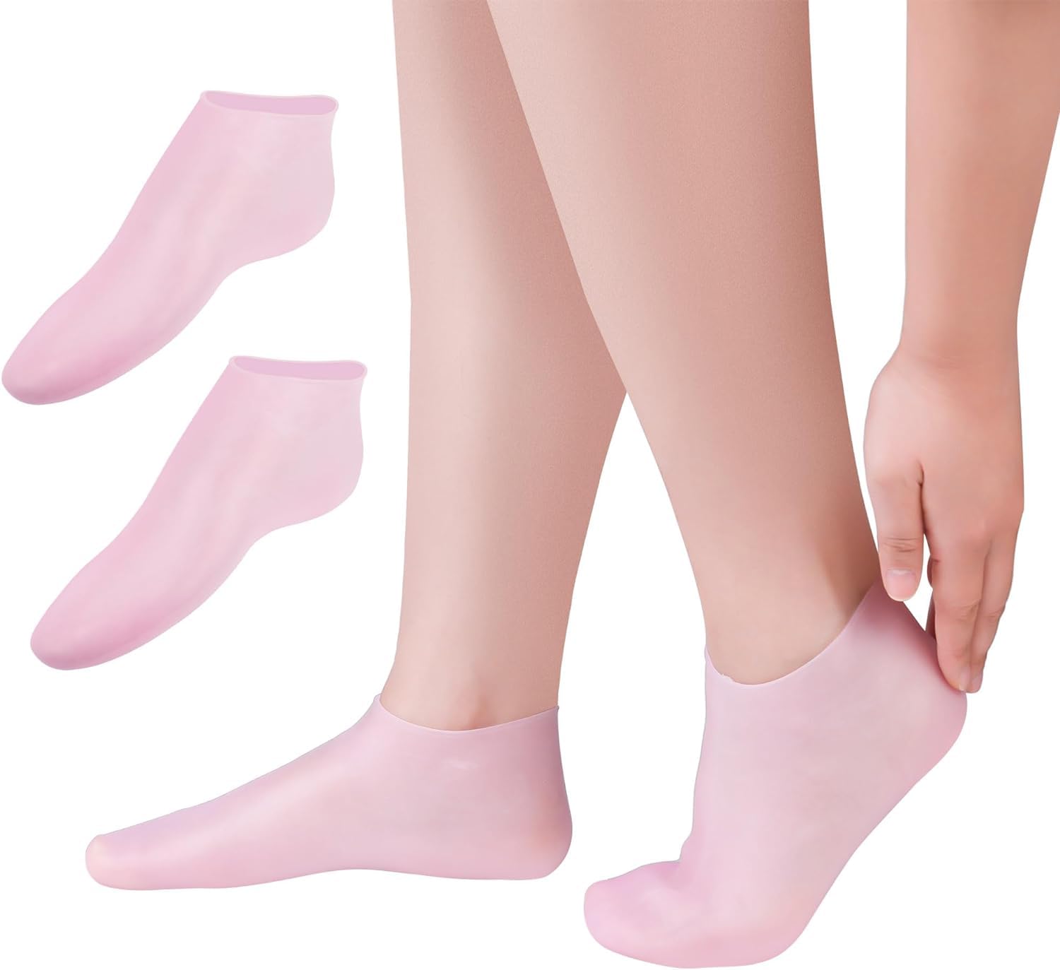 Clefairy Moisturizing Socks Overnight Spa Cotton Socks Treatment Intensive Repair Dry Cracked Feet Overnight Spa Socks Foot Cream Socks Moisture Socks Moisture Heel Socks-image-9