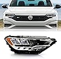 ACANII - For [Non-Projector] 2019 2020 2021 2022 2023 Volkswagen Jetta LED DRL Headlight Headlamp Replacement -Passenger