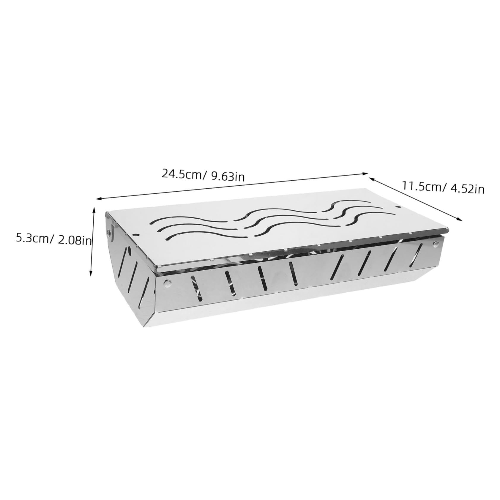 Scatola per Affumicatura Bbq in Acciaio Inox 1 Pz Bianca