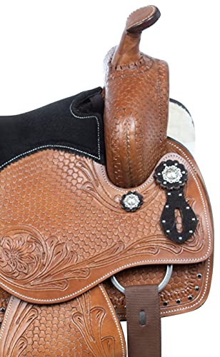 image for Acerugs Western Barrel Racing Horse Saddle 15” 16” 17” TACK Set 