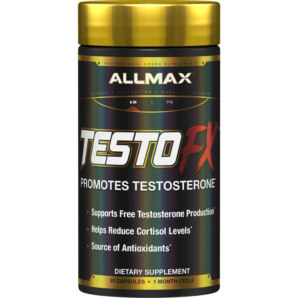 ALLMAX Nutrition TESTOFX Xtreme Testosterone Booster for Men, Tribulus Terrestris, Ashwagandha, Tongkat Ali, Supports Strength, Energy & Vitality, Estrogen Control, 90 Capsules (30-Day Supply)