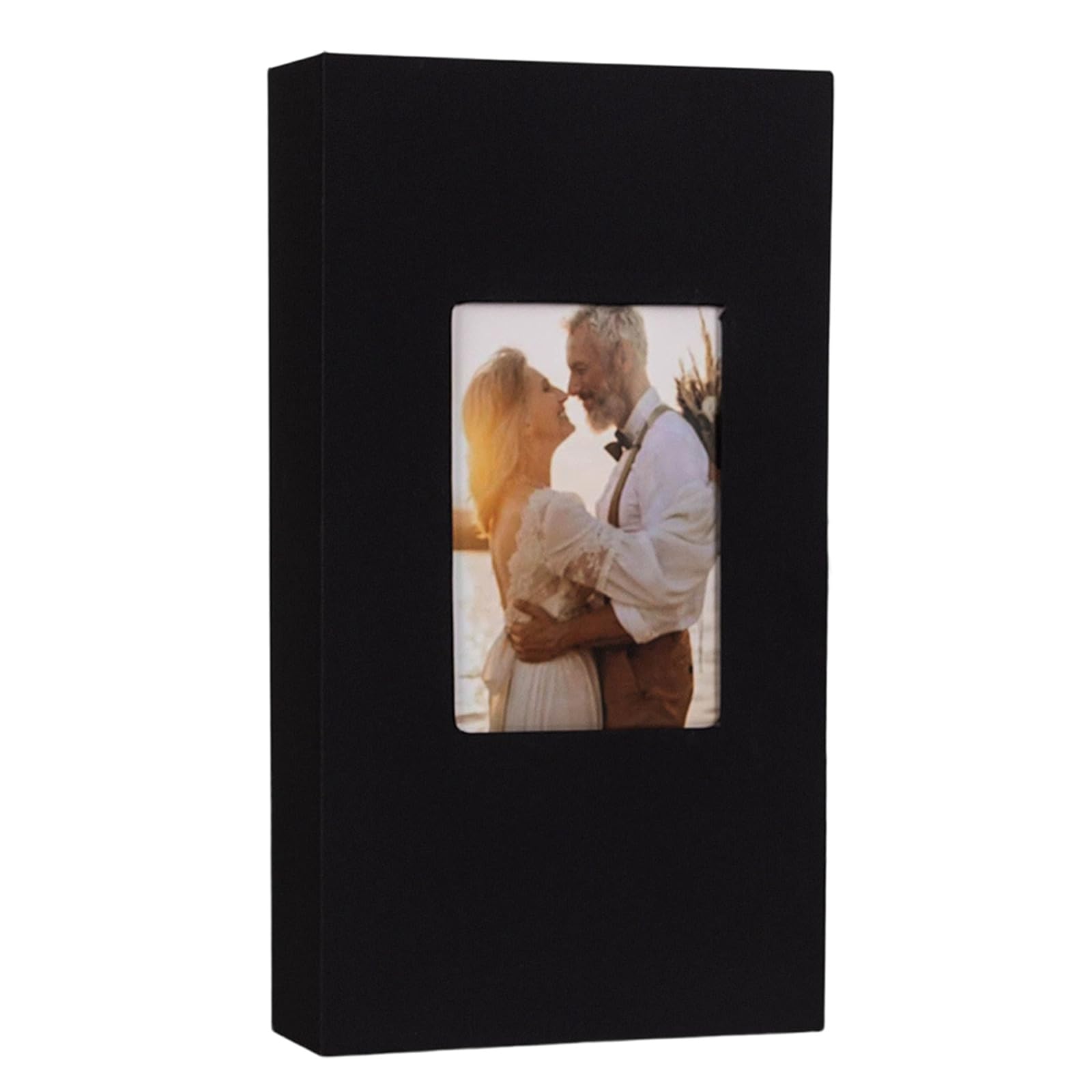 Photo Album 4x6 Hold 300 Picture Horizontal Slip in Pockets Book, Linen Cover Picture Photos Album for Wedding Linen Cover Book