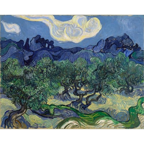 Impression giclée Van Gogh Les oliviers grand format 101x127 cm