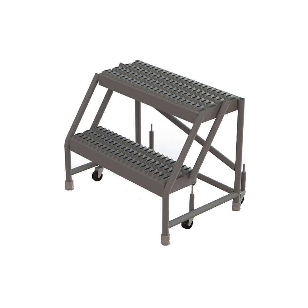 Tri Arc 2-Step / Grip Strut Tread / 24-inch Wide Step Step Ladders