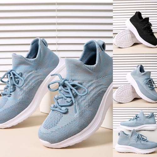 Kids Running Shoe Comfortable Lightweight Breathable Walking Shoes Lace-Up Sneakers Mesh Workout Casual Sports Barefoot3