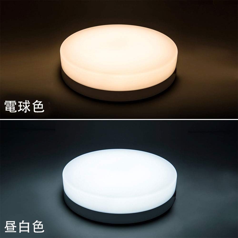 DINGLILED 小型 シーリングライト LED 調光 調色 6畳 8畳 18W 天井照明 照明器具 リモコン付き 天井 LED常夜灯 引掛式 寝室 納戸 倉庫 洗面所 廊下 多機能 工事不要 簡単取付 PSE認証済