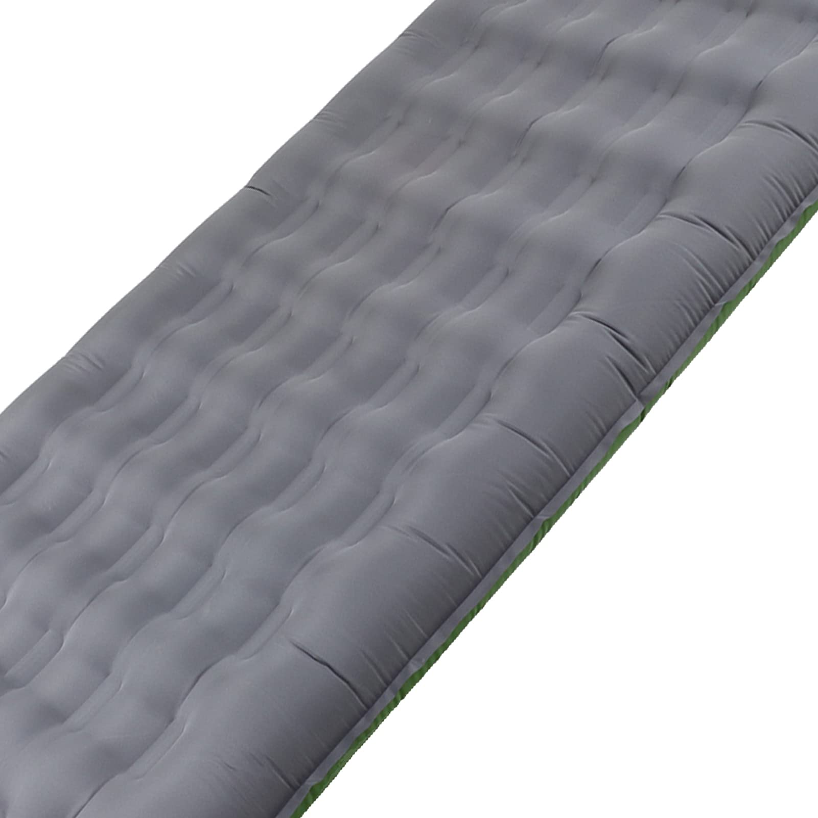 Tappetino da Campeggio Gonfiabile Comodo Gonfiaggio Ergonomico a Piedi Anni '60 per Zaino in Spalla All'aperto Nylon Verde Oliva Impermeabile
