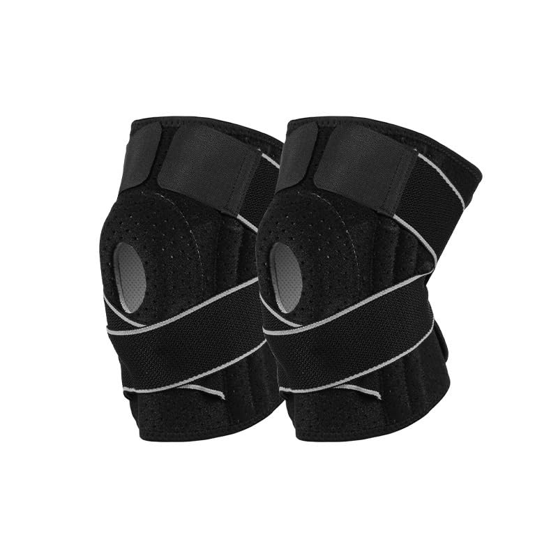 Diving Material Adjustable Knee Pads Silicone Breathable Pressurized Sports Spring Support