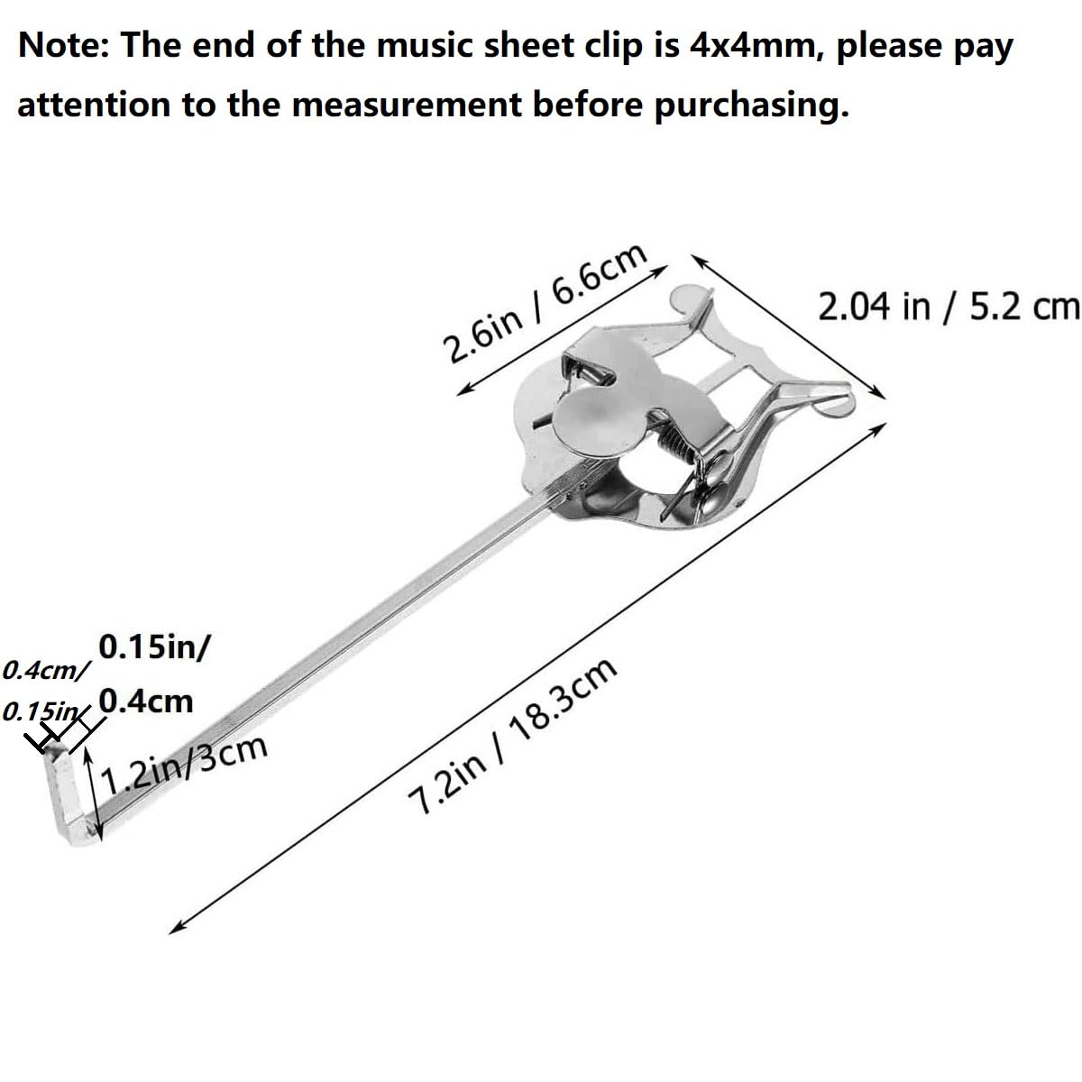 Trąbka / róg marsz zacisk lira metalowa blacha do akcesoriów do instrumentów muzycznych