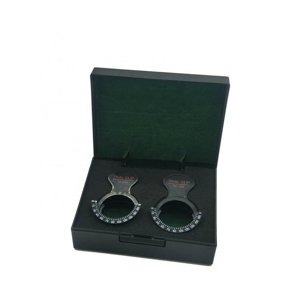 FocusVue Optical 2 Set of Trial Optical Lens Piece Clip Frame Holds 1 1/2