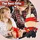 HAZMA 17Cm Plüsch Bekleidung,Ideales Kinder Geschenk,Niedliches Mini Kuscheltier Outfit Mit DIY Pullover Hoodie Bekleidungszubehör, (A) (red)