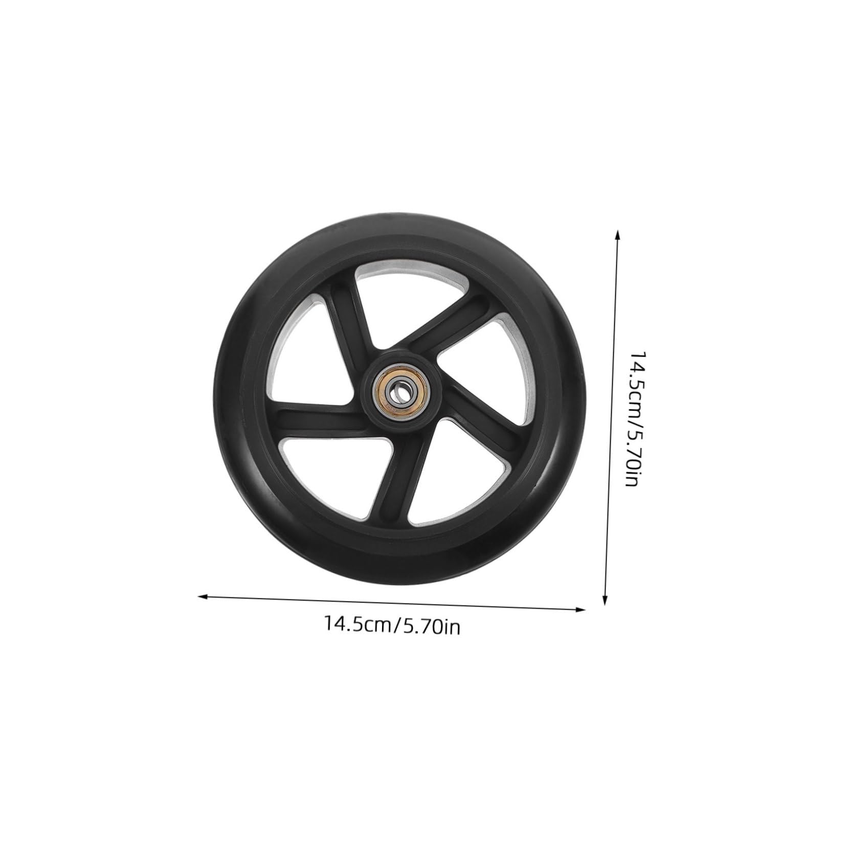 JOINPAYA 2pcs Silent Scooter Wheels Set Smooth Stable Replacement Wheel Accessories for Scooters and Skateboards Enhanced Traction Easy Installation Design